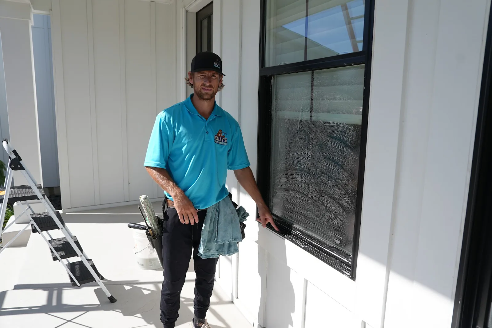 Ladder Clean How To Get Streak Free Exterior Windows with Stephanie Hunter blog
